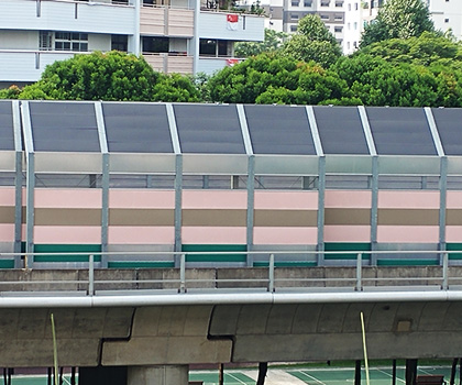 Mass Rapid Transit, Singapore - NAP Noise Barriers